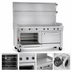 Thumbnail image #4 for Southbend Platinum Heavy Duty 48-Inch Gas Sectional Range with Manual Full-Width Griddle, Convection Oven Base, and Right Cabinet