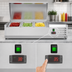 Thumbnail image #4 for KoolMore 40-Inch Three-Pan Refrigerated Countertop Condiment Prep Station