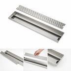 Thumbnail image #5 for Krowne Royal Series KR-DR25 25-Inch Stainless Steel Drink Rail Drainer, Removable Perforated Top, Built-In 1/2-Inch Center Drain