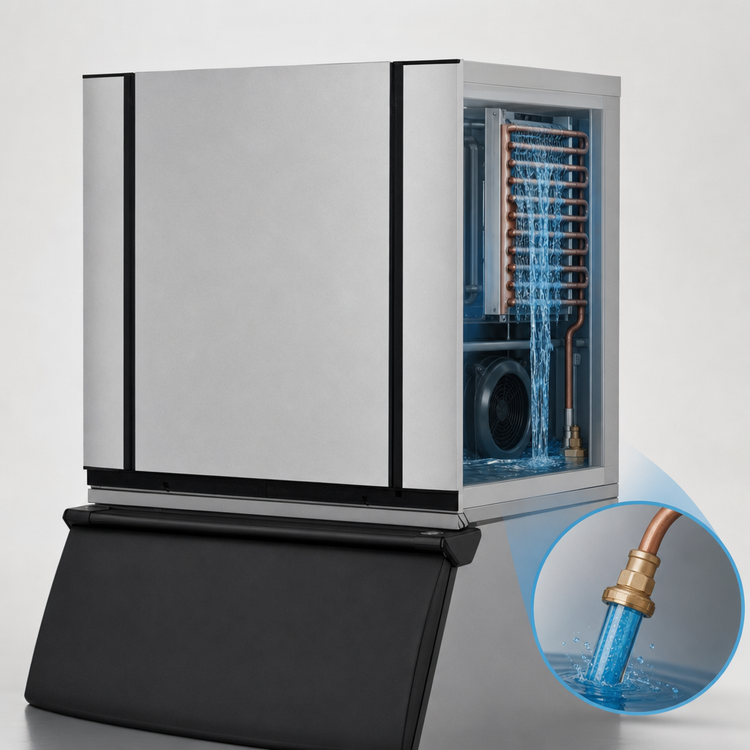 Product image #5 for Ice-O-Matic Elevation Series Modular Half-Size Cube Ice Maker with Water-Cooled Self-Contained Condenser