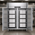 Thumbnail image #4 for Victory UltraSpec Two-Section Pass-Thru Heated Pizza Holding Cabinet with Solid Hinged Doors