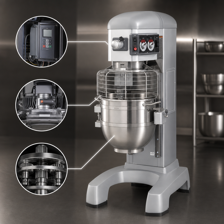 Product image #4 for Hobart Legacy+ HL600C-1STD 60-Quart Heavy-Duty Correctional Planetary Mixer