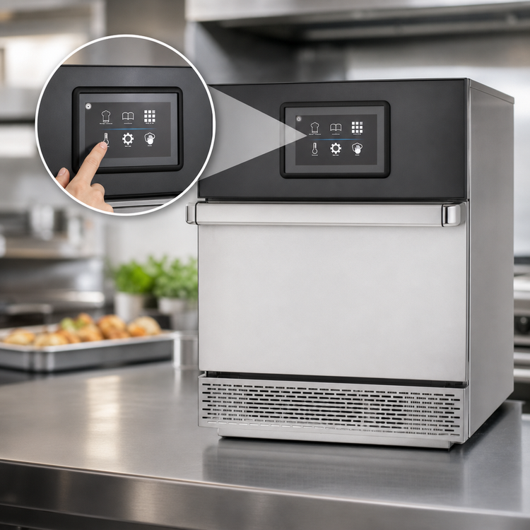 Product image #4 for Merrychef conneX® 16 Ventless High-Speed Microwave Convection/Impingement Oven, 16" x 16" Cavity, Stainless Steel