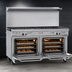 Thumbnail image #4 for Southbend Ultimate 60-Inch Gas Restaurant Range with 9 Open Burners and 2 Convection Ovens