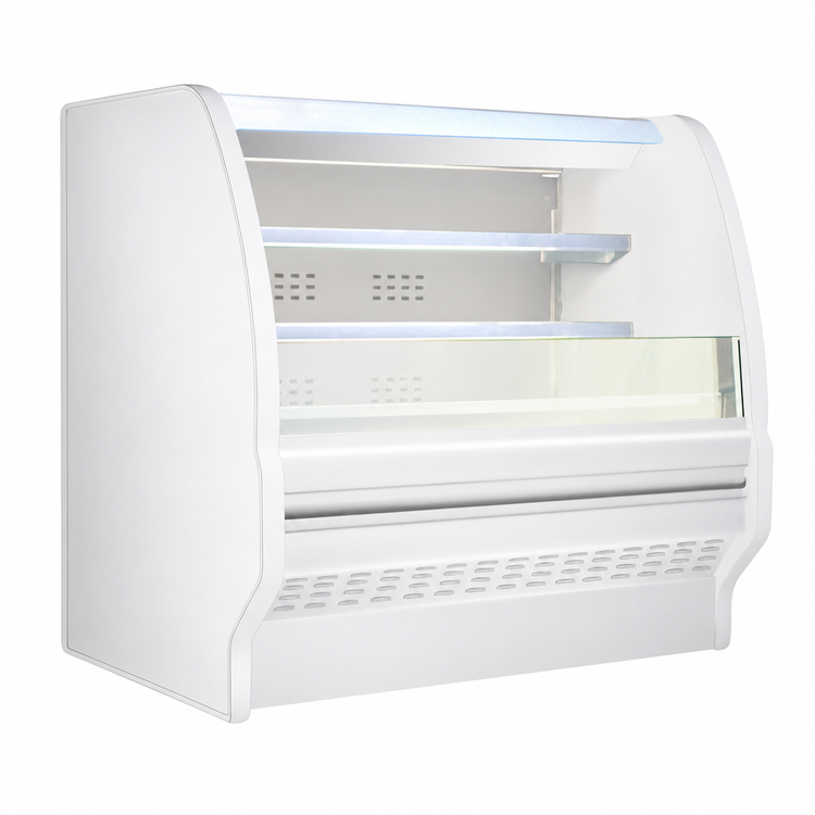 Product image #4 for Howard-McCray 40E Series Dairy Curved End Remote Open Merchandiser, 39 Inch, White, LED Lighting
