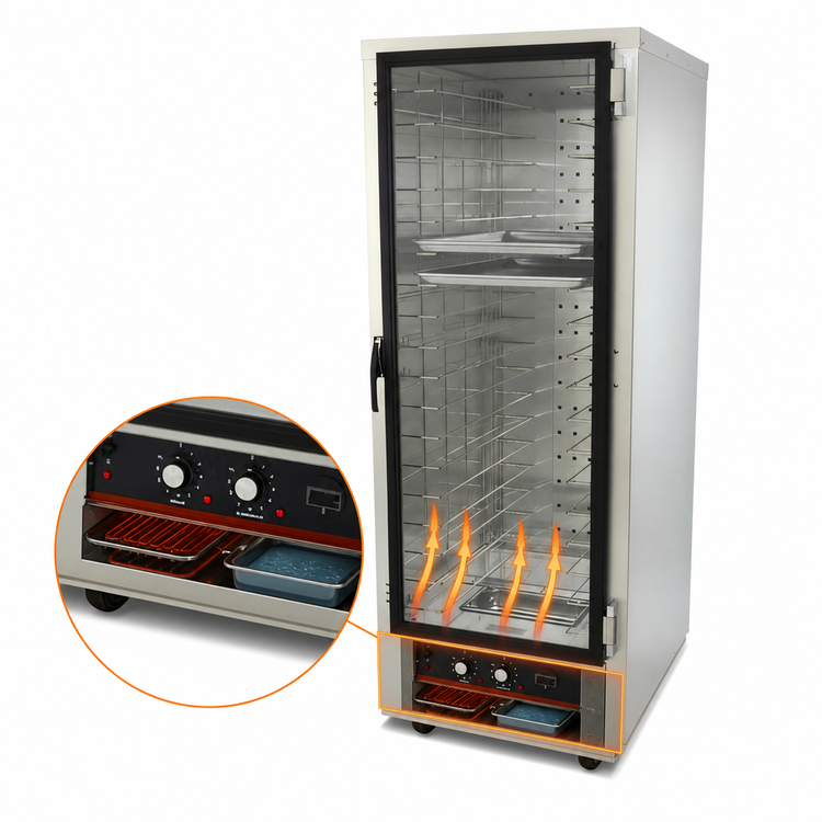 Product image #4 for hotLOGIX HL4-18 Full-Height Insulated Aluminum Humidified Holding Cabinet/Heater Proofer