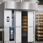 Thumbnail image #4 for Baxter Manufacturing OV520E2 Electric Rotating Rack Oven, Curved Front, Double Rack Capacity, Programmable Touchscreen, Self-Contained Steam