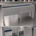 Thumbnail image #4 for Glastender DSRC-25 Double Speed Rail Locking Cover, 25 Inch Wide, Stainless Steel