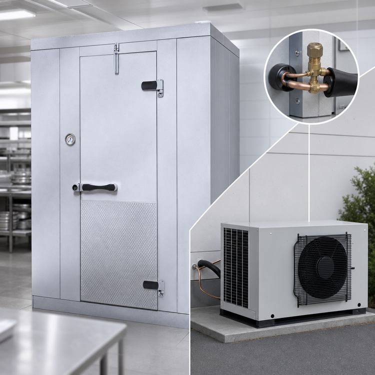 Product image #4 for Kold-Front Indoor Walk-In Freezer with Floor and Remote Refrigeration, Nominal 8' x 10'