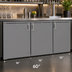 Thumbnail image #4 for Glastender One-Zone Remote Low-Profile Back Bar Cooler, 60-Inch Wide, 3-Section