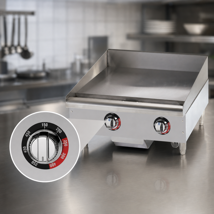 Product image #4 for Star-Max Heavy-Duty 24-Inch Electric Countertop Griddle with 1-Inch Polished Steel Plate