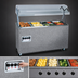 Thumbnail image #4 for Vollrath 2-Series Affordable Portable 4-Well Hot Food Station, Open Storage Base, Buffet Breath Guard, Granite, 208-240V