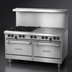 Thumbnail image #4 for Garland US Range U Series 60-Inch Commercial Gas Range with 2 Open Burners, 48-Inch Smooth Steel Griddle and Storage Bases