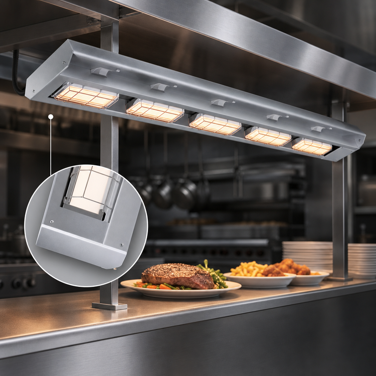 Product image #4 for Hatco Ultra-Glo 36-Inch Double Ceramic Tile Infrared Strip Heater