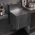Thumbnail image #5 for BK Resources Top Shelf Underbar Cabinet with Flat Top and Locking Hinged Door, 24 x 21 Inches