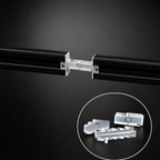 Thumbnail image #4 for Hatco DL-TRACK-8B Food Warmer Track Mount Bar Set, Two 4-Foot Bars with Coupler, Black