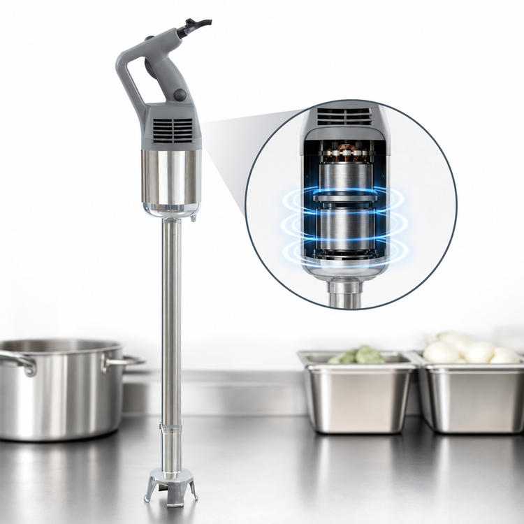 Product image #4 for Robot Coupe MP600 Commercial Hand-Held Immersion Blender Power Mixer with 24-Inch Stainless Steel Shaft, 120V, Fixed Speed