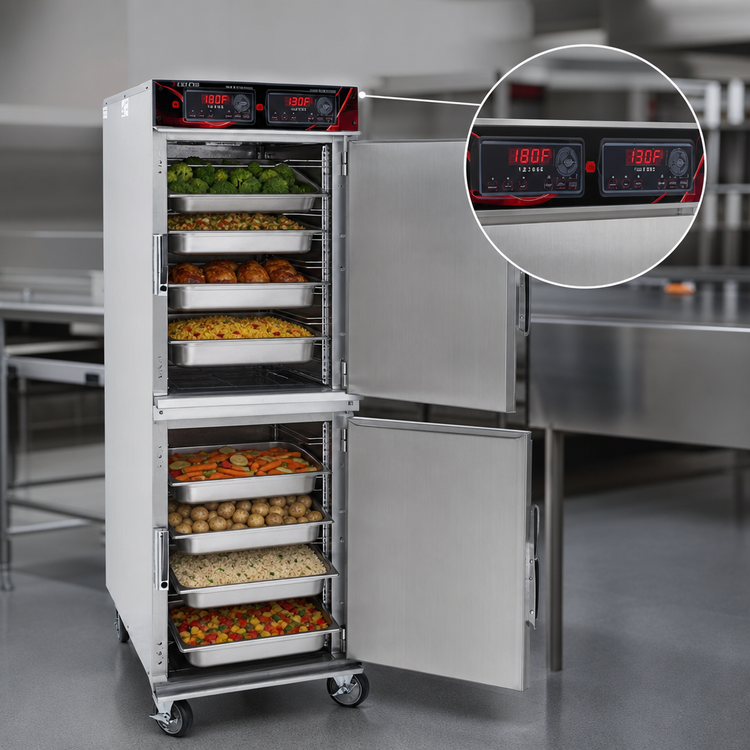 Product image #4 for Cres Cor Mobile 2-Compartment Radiant Cook-and-Hold Cabinet Oven