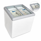 Thumbnail image #5 for Excellence Commercial Products HB-7HCD Dual-Temperature Chest Refrigerator/Freezer, 7.4 Cu. Ft., 2 Sliding Glass Doors, White