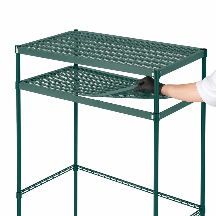 Product image #4 for Metro Super Erecta Pro 48-Inch x 24-Inch Food Locker Housing Unit with 2 Overhead Shelves
