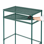 Thumbnail image #4 for Metro Super Erecta Pro CR244874PRH2 Food Locker Housing Unit, 48W x 24D x 74H, 2 Overhead Shelves
