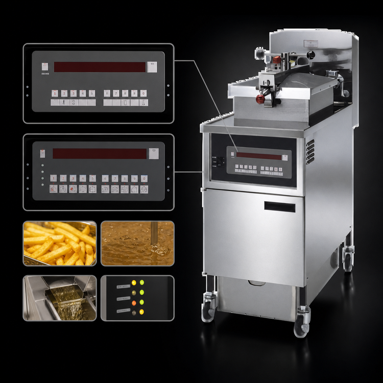 Product image #4 for Henny Penny PFG-600 Gas Commercial Pressure Fryer, 4-Head, Built-In Filtration, 43 lb Oil Capacity