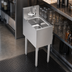 Thumbnail image #4 for Krowne Royal Series Freestanding Underbar Hand Sink with Electronic Sensor Faucet, 1 Compartment, 12 x 19 Inch