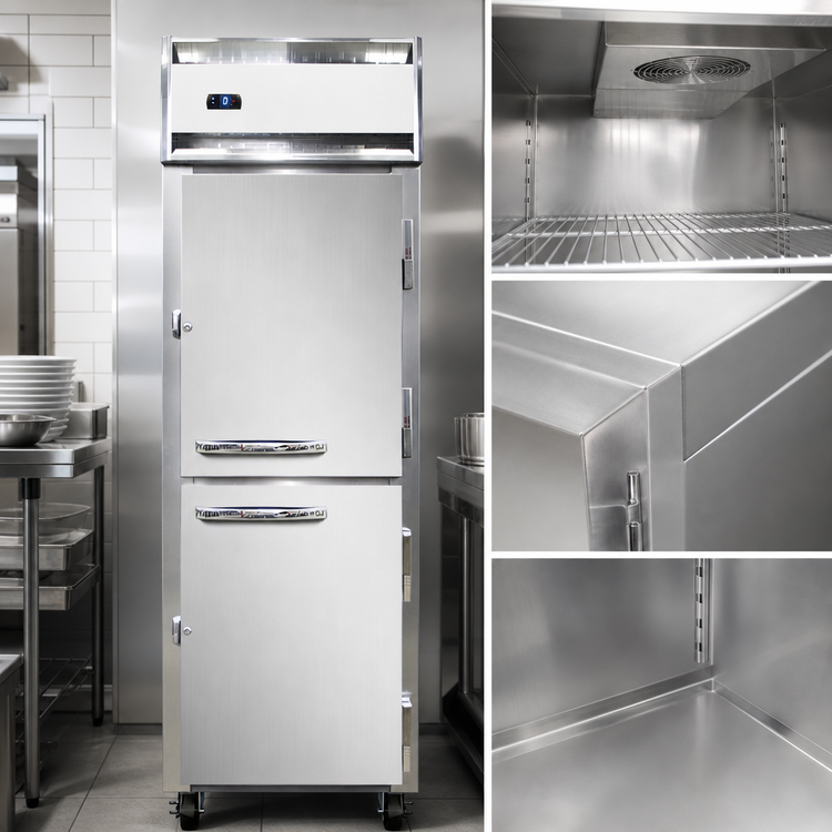 Product image #4 for Continental Refrigerator 1FSNSSHD One-Section Shallow Depth Half-Height Solid Door Reach-In Freezer