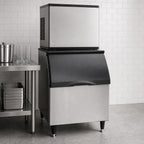 Thumbnail image #4 for Ice-O-Matic B40 Ice Bin, 344 lb Capacity, Top-Hinged Slope-Front Door, Aluminum Exterior, Polyethylene Interior