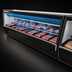 Thumbnail image #4 for Howard-McCray 40E Series 148-1/2-Inch Remote Red Meat Service Case with LED Lighting, Endless Design, Black Exterior, White Interior
