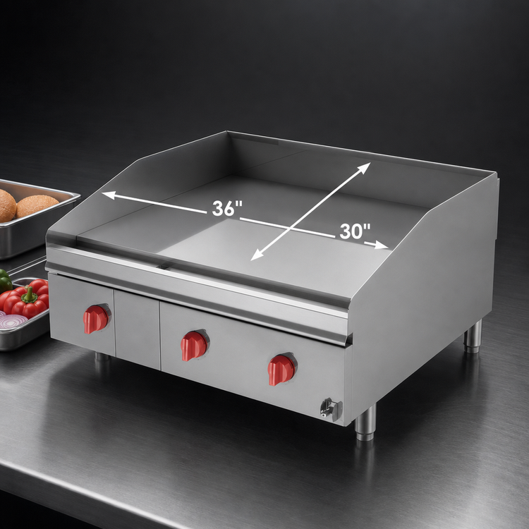 Product image #5 for Lang LG Series 36-Inch Electric Countertop Extended-Depth Griddle with Chrome-Plated Surface and Solid State Controls