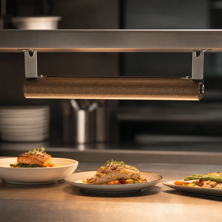 Product image #4 for Vollrath 24-Inch Low Profile Unlighted Strip Heat Lamp with Aluminum Housing, 208V