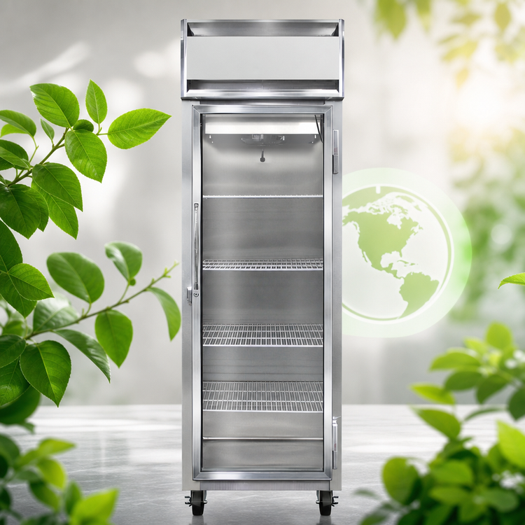 Product image #4 for Continental Refrigerator 1FNSAGD One-Section Display Reach-In Freezer, R290, Hinged Glass Door, Stainless Steel Exterior