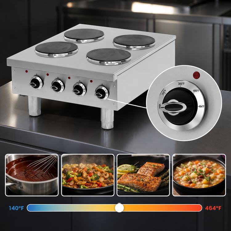 Product image #4 for BakeMax 4-Burner Electric Countertop Hot Plate