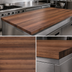 Thumbnail image #4 for Boos Block American Black Walnut Edge Grain Kitchen Countertop, 72 x 36 x 2-1/4 Inches