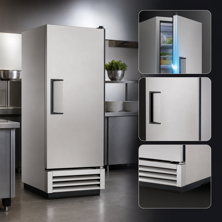 Product image #4 for True T-12-HC One-Section Reach-In Refrigerator with Solid Hinged Door, Bottom-Mounted Self-Contained Refrigeration