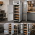 Thumbnail image #4 for Turbo Air PRO Series Pass-Thru Heated Pizza Holding Cabinet with Solid Front and Glass Rear Half Doors, 27 Cu. Ft.