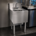 Thumbnail image #4 for Glastender Free Standing Underbar Hand Sink Unit with Deck Mount Faucet, 18 x 19 Inch Stainless Steel