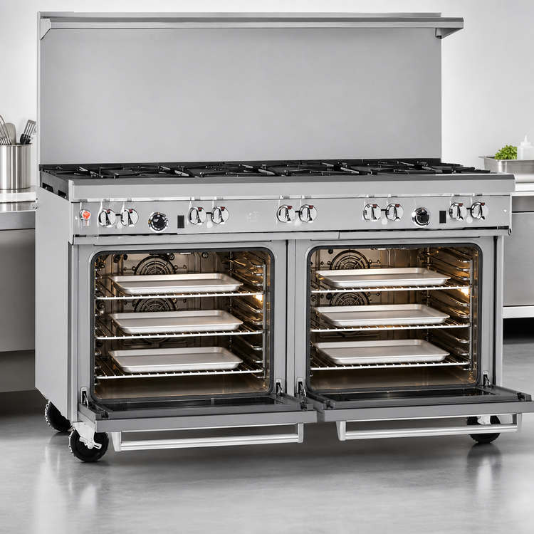 Product image #4 for Southbend Ultimate 60-Inch Commercial Gas Range with 2 Convection Ovens and 9 Burners