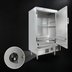 Thumbnail image #4 for MasterRange 36-Inch Natural Gas Smokehouse, Right-Hinged, Stainless Steel Front & Sides