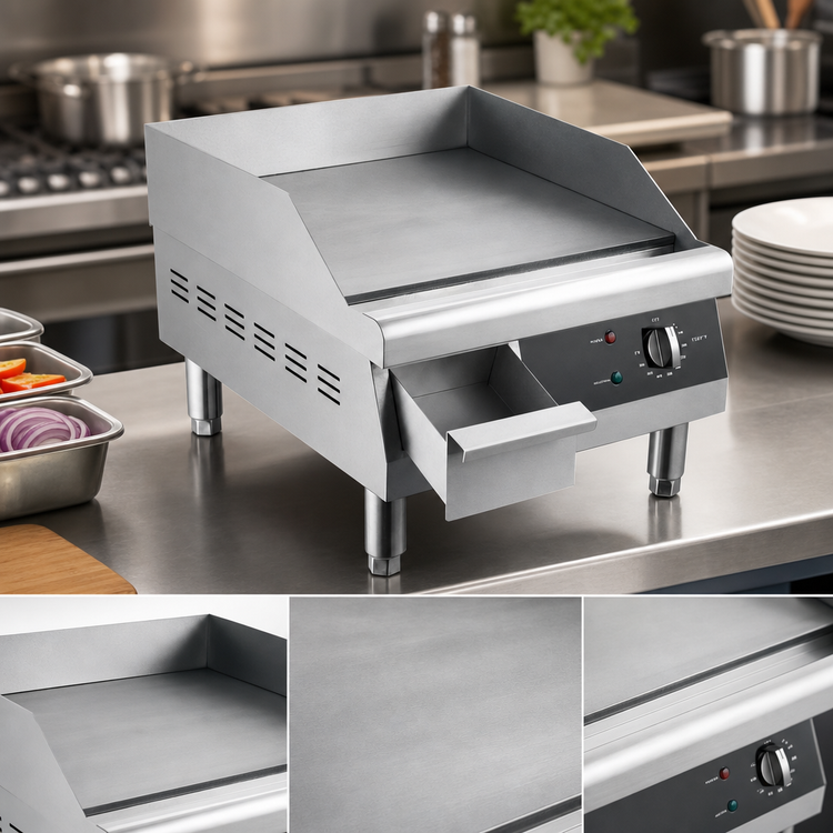 Product image #4 for Serv-Ware 16-Inch Thermostatic Electric Countertop Griddle