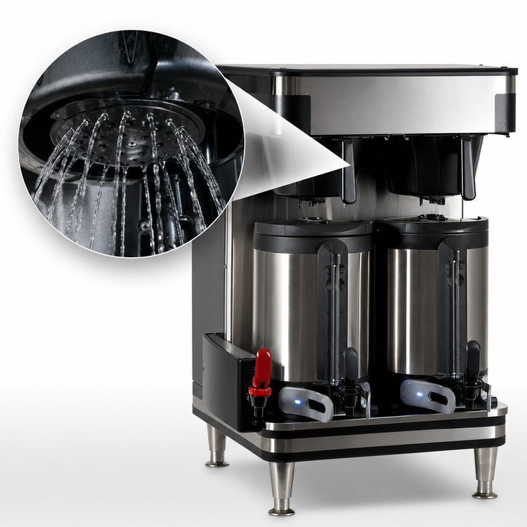 Product image #4 for BUNN Soft Heat ICB Twin Automatic Fill Coffee Brewer, Black/Stainless, Infusion Series