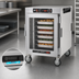Thumbnail image #5 for Metro HotBlox Wide 8-Pan Half-Height Mobile Insulated Holding Cabinet with Clear Door and Analog Controls