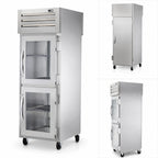 Thumbnail image #4 for True Mfg. - General Foodservice SPEC SERIES STG1RPT-2HG-1S-HC One-Section Pass-Thru Reach-In Refrigerator, 2 Glass Half Doors, Stainless Rear Door