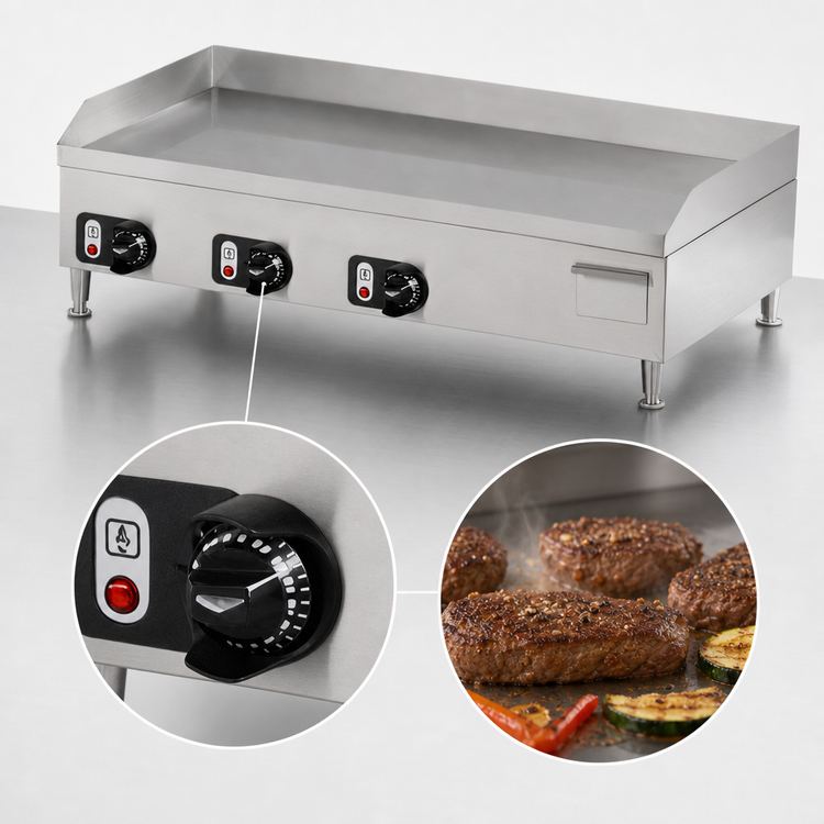 Product image #4 for Vollrath Cayenne 36-Inch Countertop Electric Flat Top Griddle, 220V, 8.4 kW
