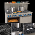 Thumbnail image #4 for Comstock-Castle F3226-2RB 60-Inch Stainless Steel Gas Range with 6 Star Burners, 24-Inch Char-Broiler, and 2 Standard Ovens