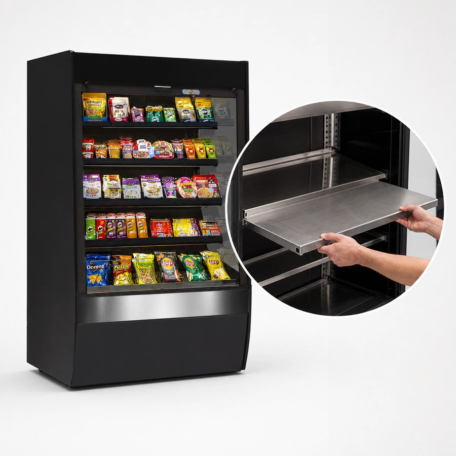 Removable Heated Stainless Steel Display Deck