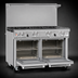 Thumbnail image #4 for Southbend Ultimate 48-Inch Gas Restaurant Range with 7 Burners and 2 Space Saver Ovens