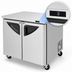 Thumbnail image #4 for Turbo Air Super Deluxe Two-Section Undercounter Freezer, 36-1/4 Inch Wide, 9 Cu. Ft., Rear-Mount, Stainless Steel