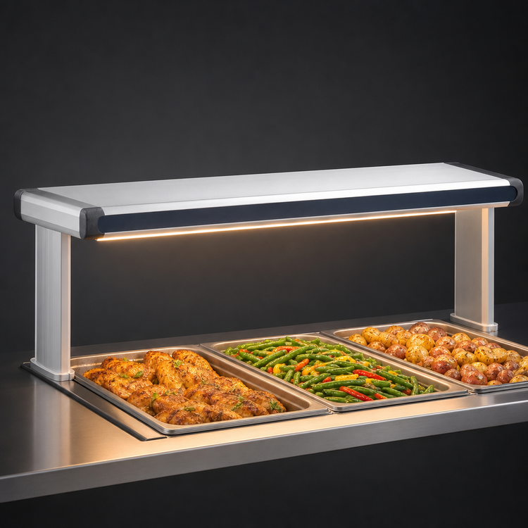Product image #4 for Hatco Glo-Ray Designer Dual Strip Heater with Lights, 45-1/2-Inch Wide, Aluminum, 1.53 kW